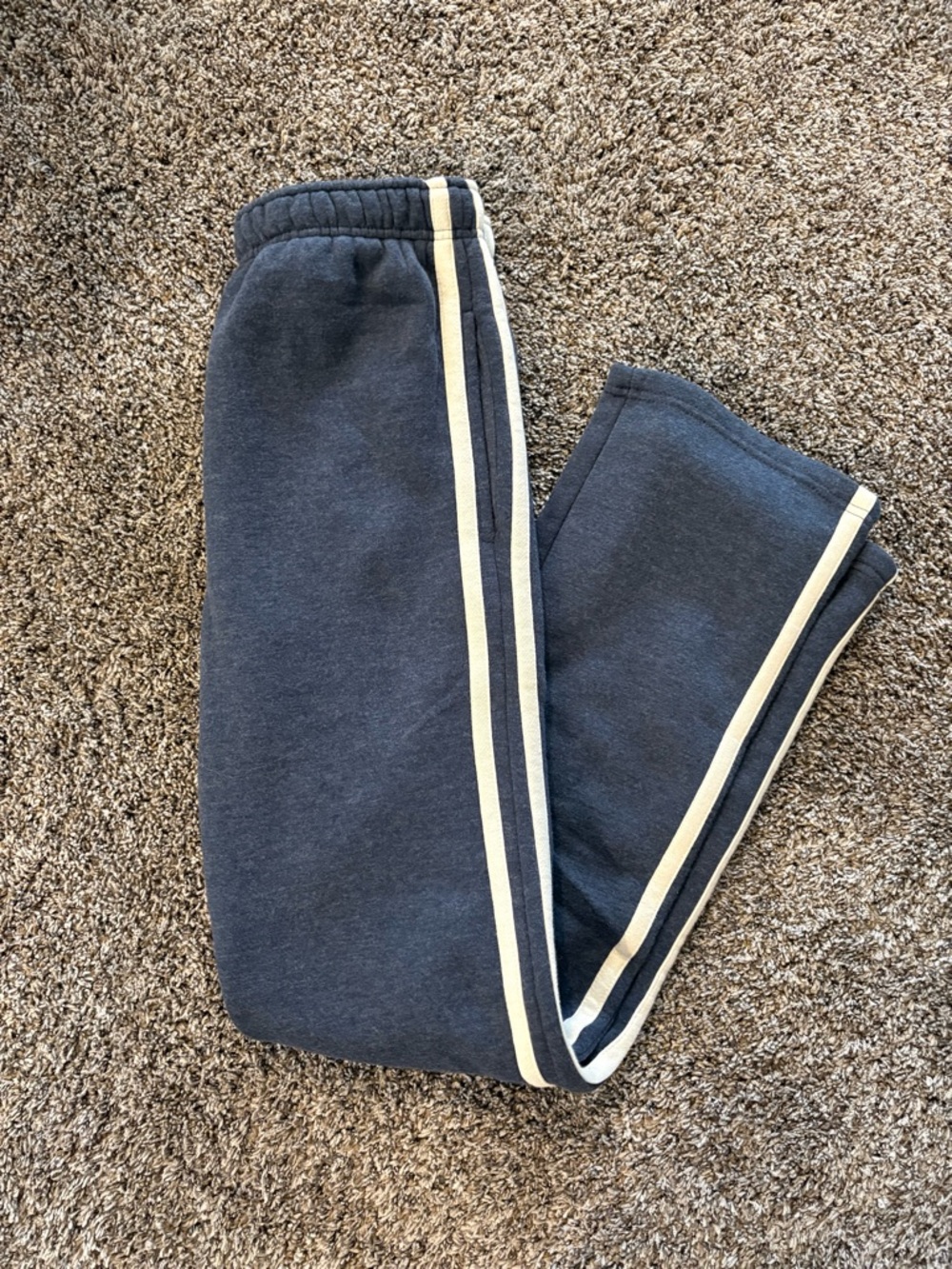 Wild Fable Baggy Striped Retro Blue Sweatpants